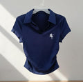 CAMISETA DE MUJER DE CUELLO