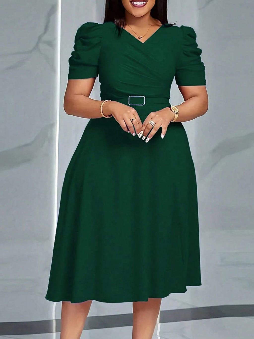 VESTIDO DE MUJER CON CINTURON