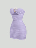 VESTIDO DE MUJER SIN TIRANTES