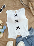 BLUSA DE MUJER CON DECORACION DE LAZOS