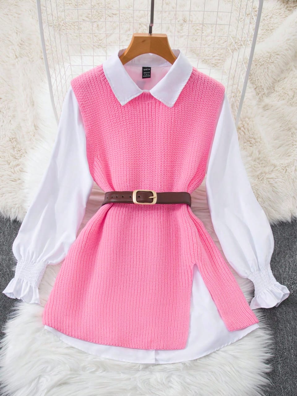 VESTIDO ESTILO CHALECO DE MUJER