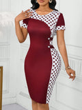 VESTIDO DE MUJER CON ESTAMPADO DE LUNARES