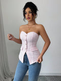TOP DE MUJER COM BOTONES