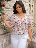BLUSA DE MUJER CON ESTAMPADO FLORAL