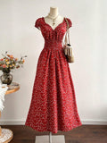VESTIDO DE MUJER CON MANGA CORTA ESTAMPADO FLORAL