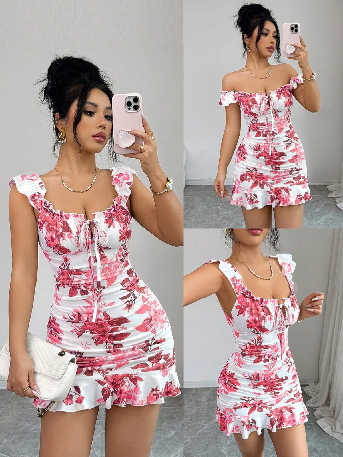 VESTIDO DE MUJER CON ESTAMPADO FLORAL