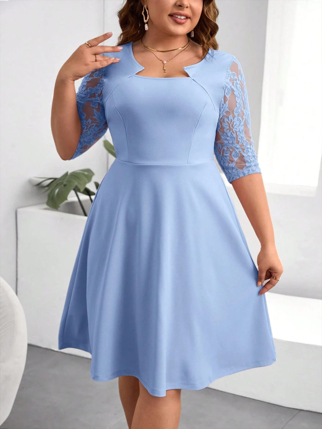 VESTIDO DE MUJER CON MALLA