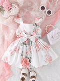 VESTIDO DE NIÑA COLOR BLANCO CON FLORES TALLA 2 A 3 AÑOS 00004369