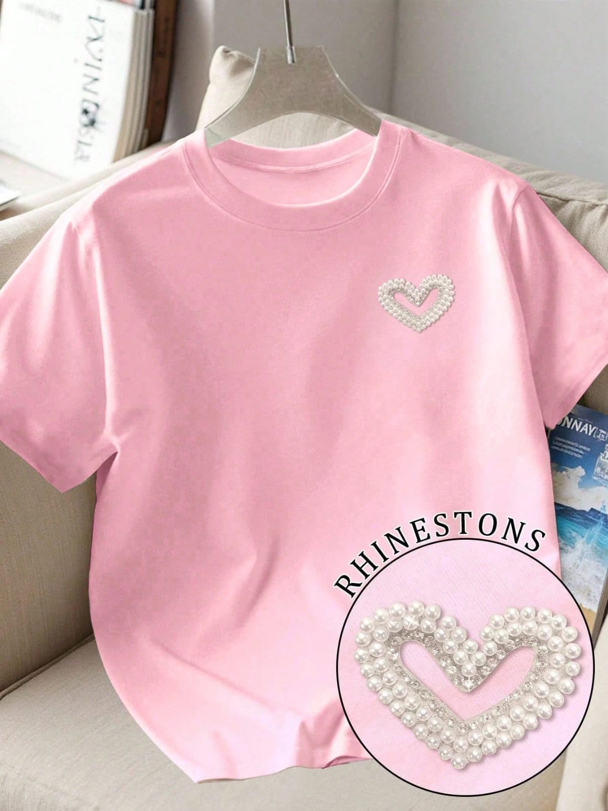 CAMISA DE MUJER CON DISEÑO DE CORAZON