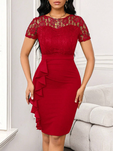 VESTIDO ROJO TALLA S 0007459