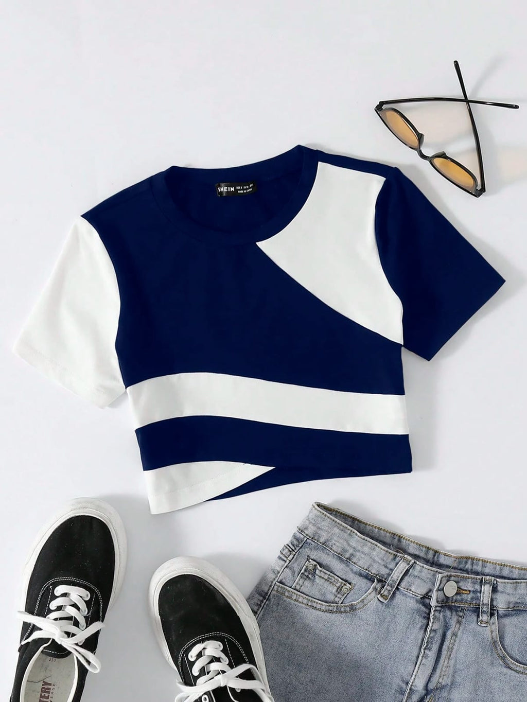 CAMISA DE MUJER CON DOS COLORES