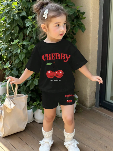 CONJUNTO CHORS DE NIÑA DE CHERRY COLOR NEGRO TALLA 5 AÑOS 00004061