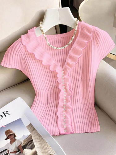 CAMISA DE MUJER COLOR ROSADA TALLA L 0006553