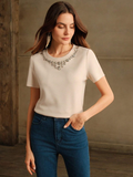 camisa color beis talla s 00001376
