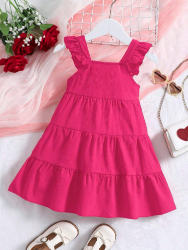 VESTIDO DE NIÑA COLOR ROSADO TALLA 6 AÑOS 0006051