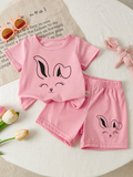 CONJUNTO CHORS DE NIÑA COLOR ROSADO TALLA 2 A 3 AÑOS 0005039
