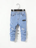 PANTALON DE NIÑO CELESTE SO WHAT