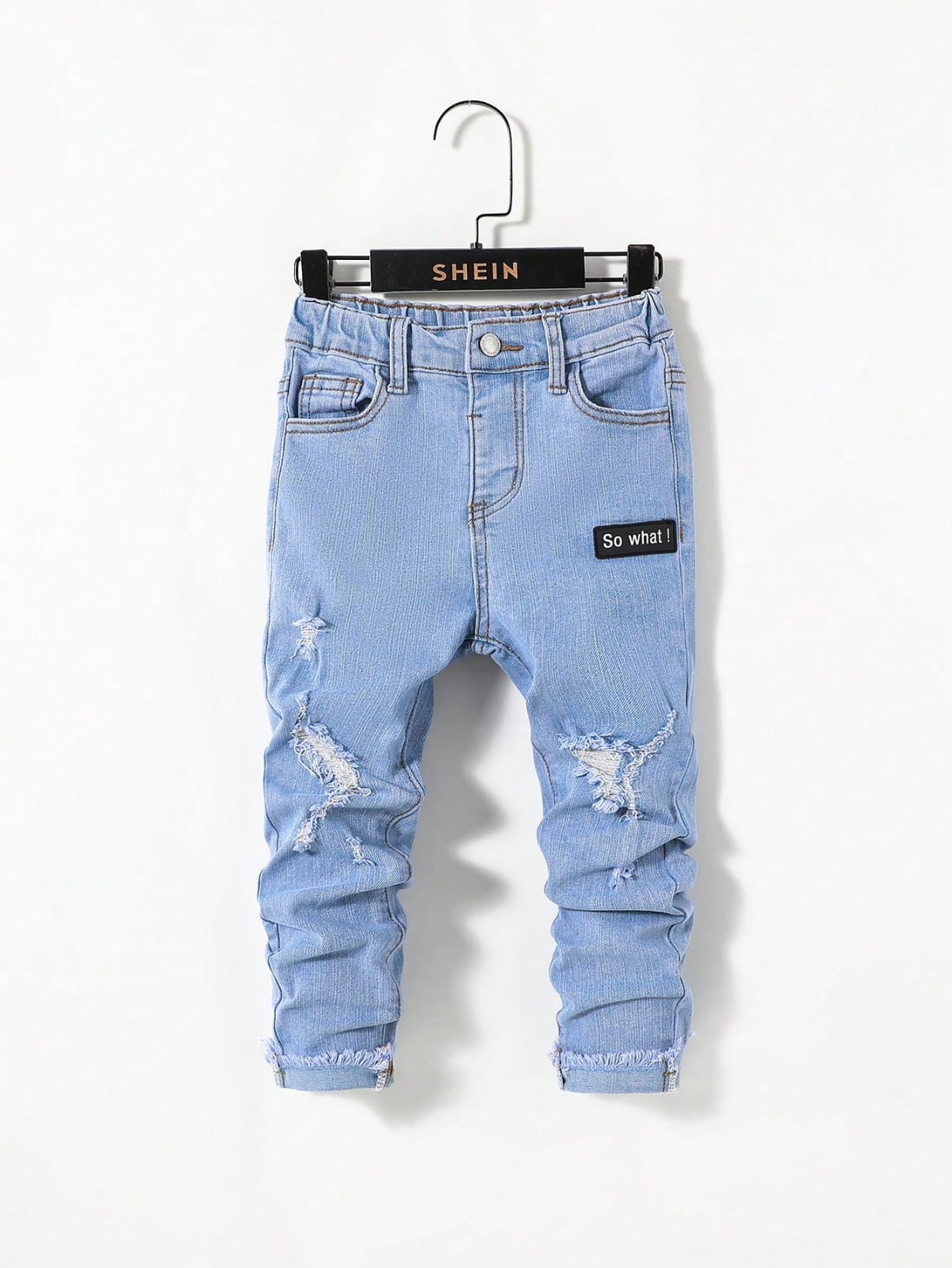 PANTALON DE NIÑO CELESTE SO WHAT