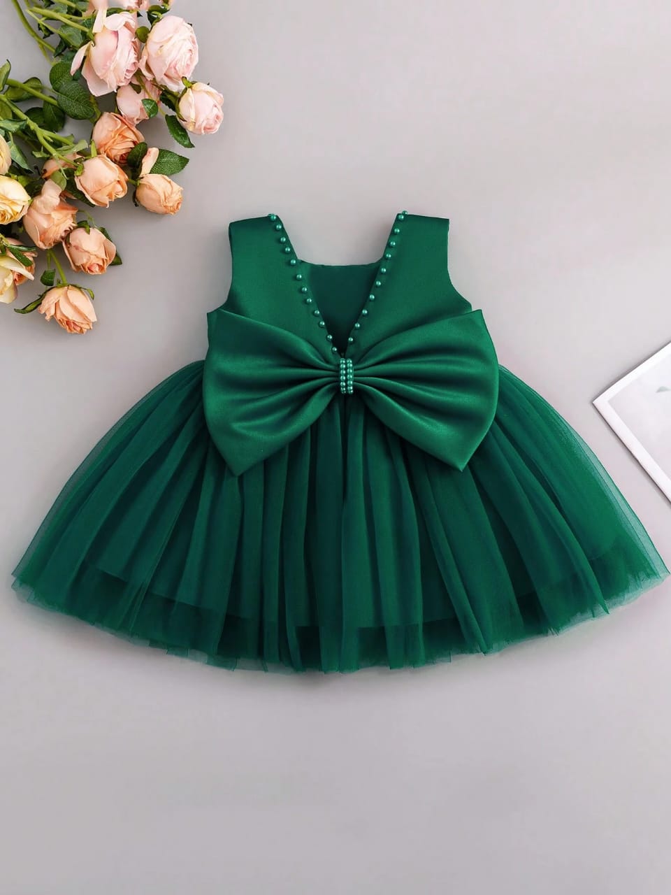 VESTIDO DE NIÑA COLOR VERDE