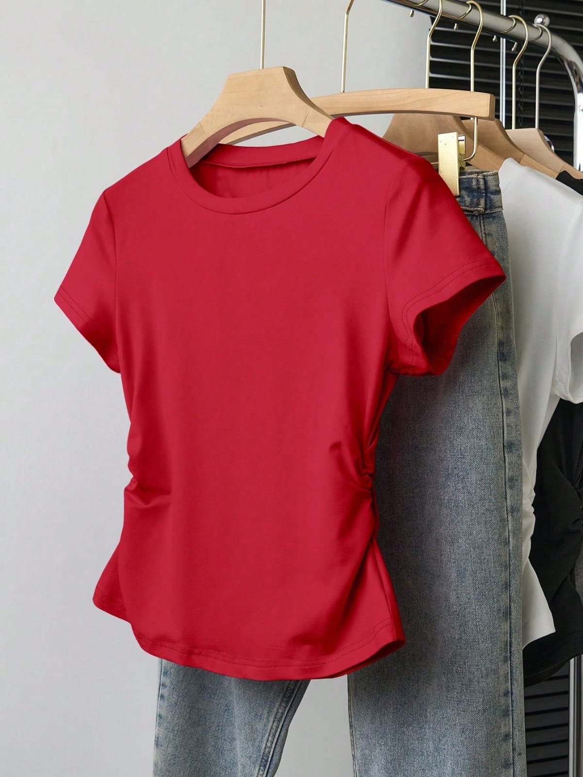 CAMISA DE MUJER COLOR ROJA TALLA M 0007603