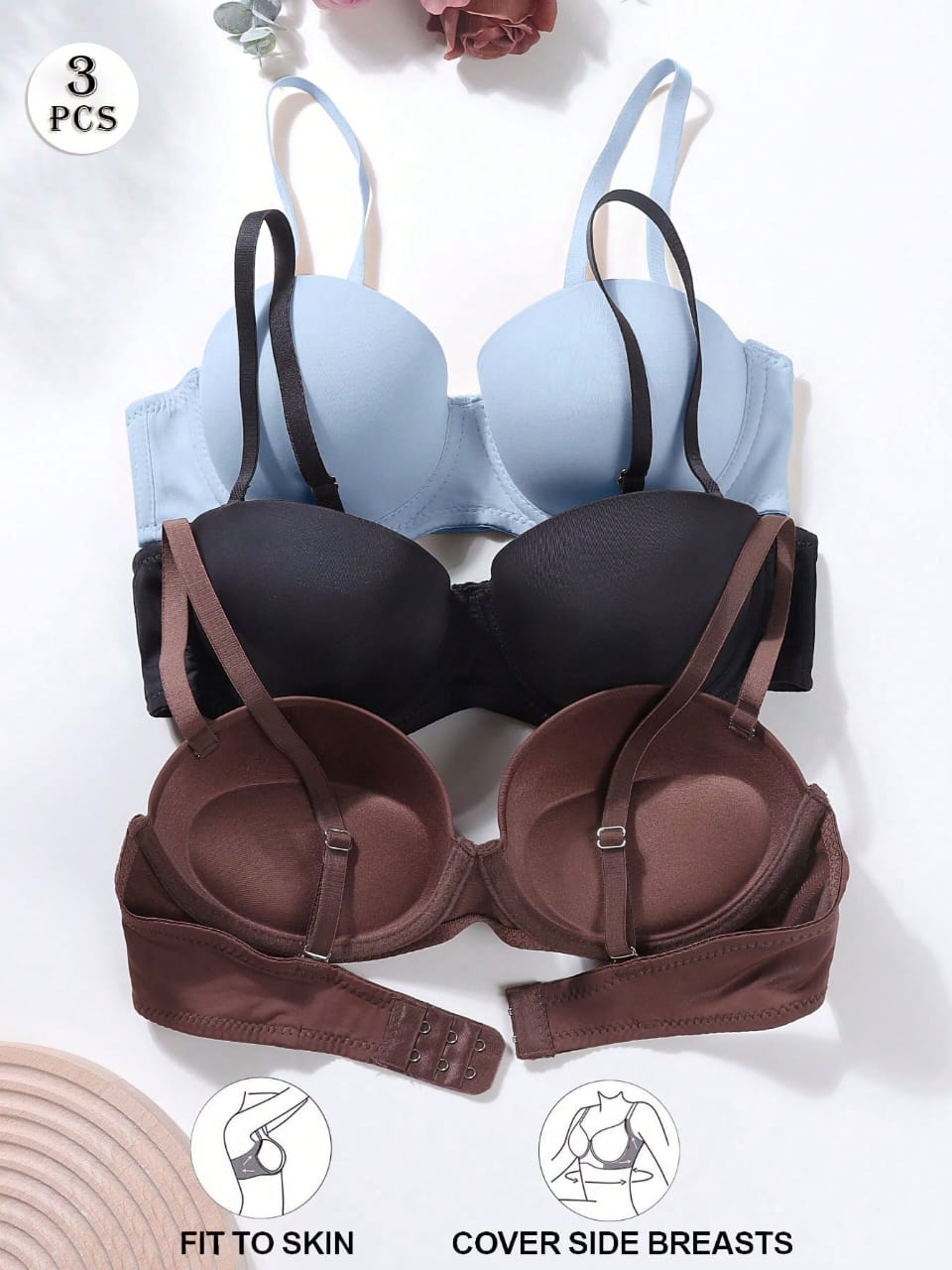 SET DE 3 BRASIERES