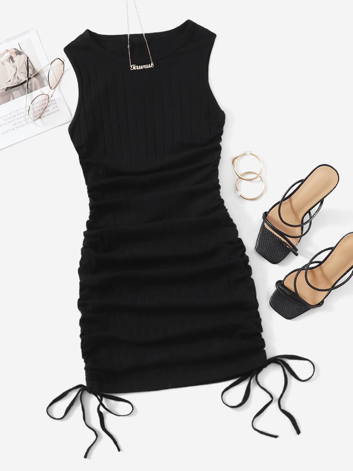VESTIDO LARGO NEGRO TALLA M 50000224
