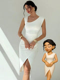 VESTIDO BLANCO TALLA M 0007348