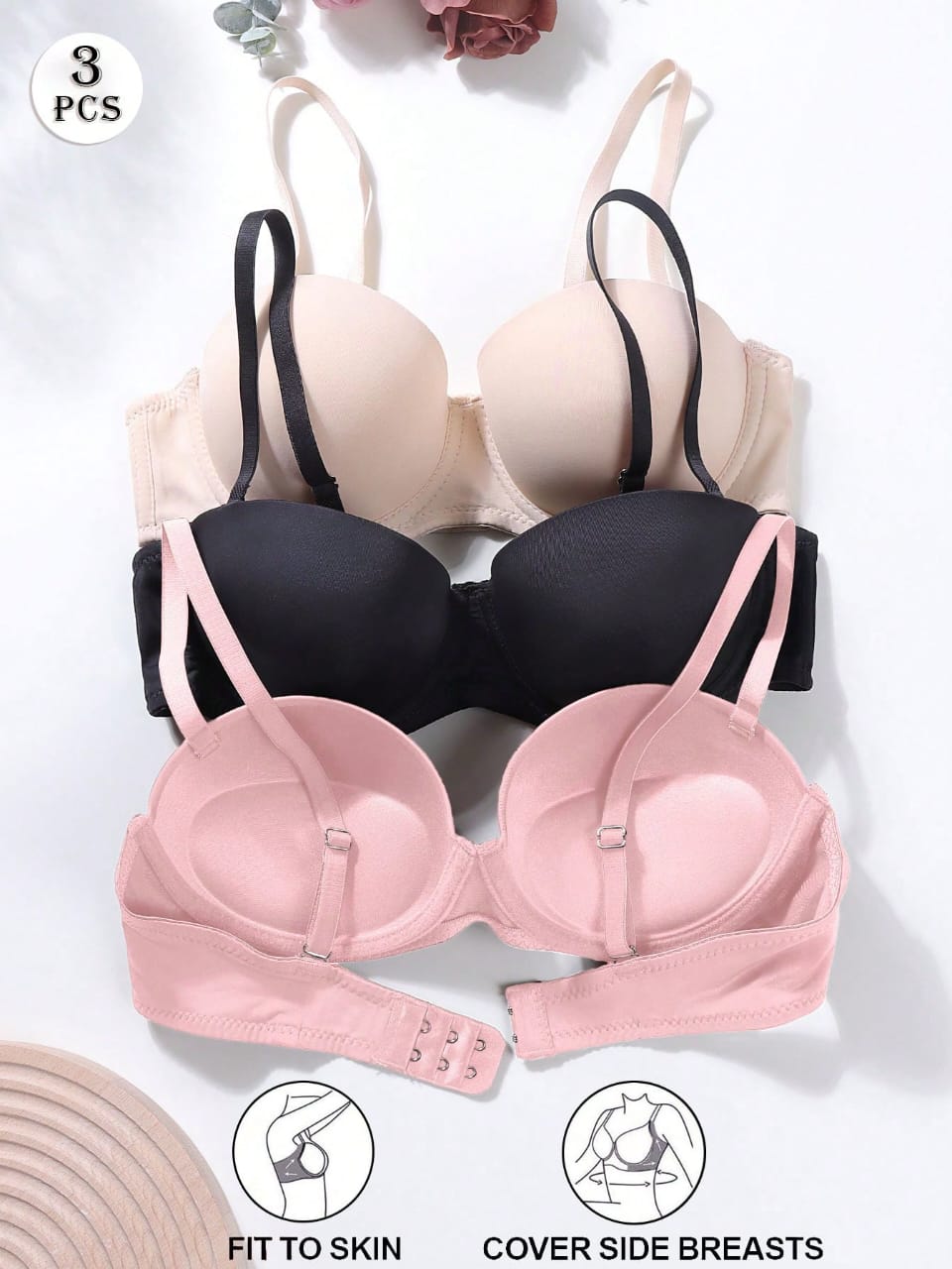 SET DE 3 BRASIERES