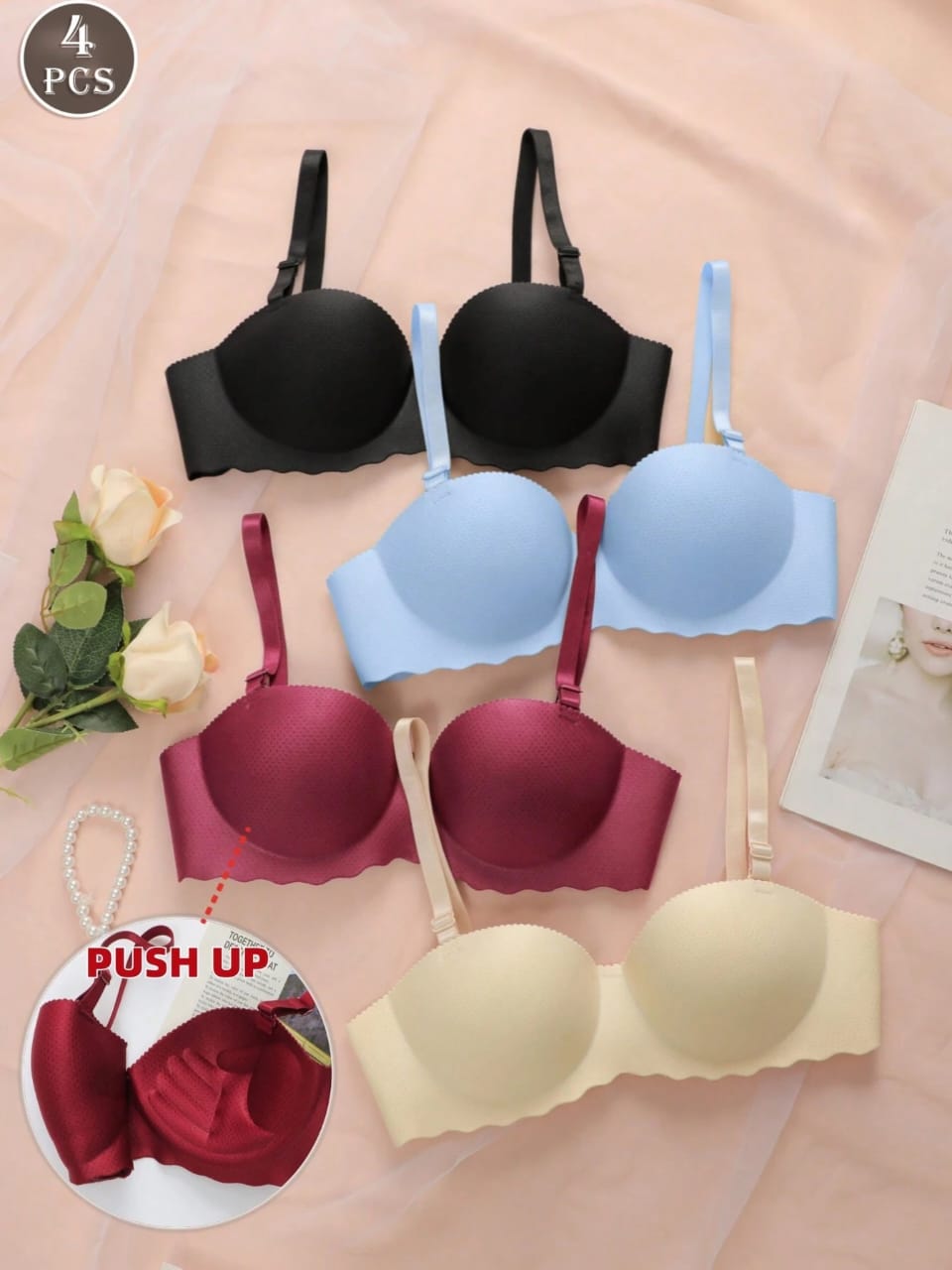 SET DE 4 BRASIERES