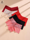 SET DE 5 PANTYS DE ENCAJE