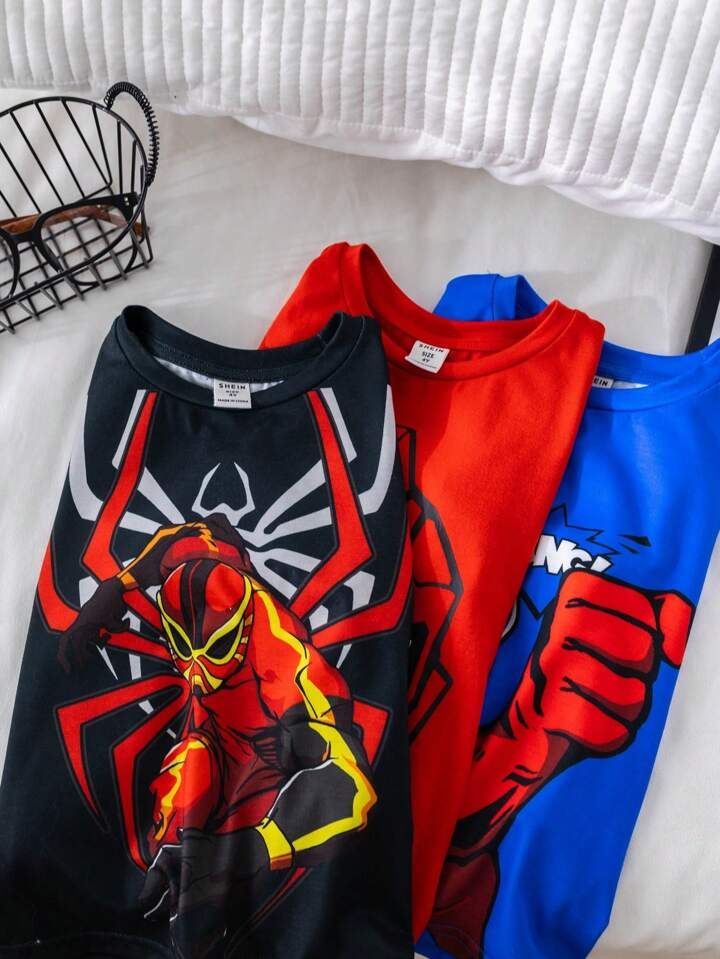 CAMISA DE NIÑO NEGRA DE SPIDERMAN TALLA 5 AÑOS 0007203