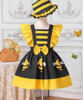 VESTIDO DE NIÑA DE LA AVISPITA COLOR NEGRO Y AMARILLO TALLA 5 AÑOS 50000870