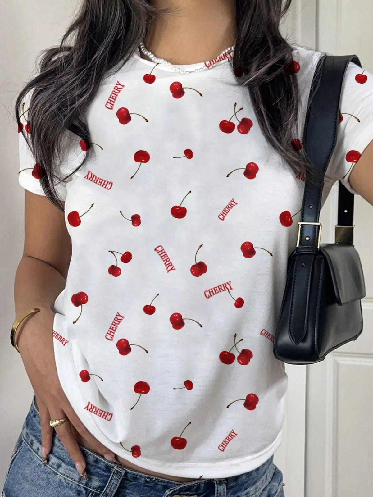 CAMISA BLANCA DE CEREZA TALLA S 0007647