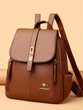MOCHILA DE MUJER COLOR CAFE 0007653