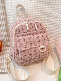 MOCHILA DE NIÑA ROSADO CON FLORES 0007213