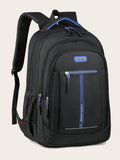 MOCHILA DE HOMBRE COLOR NEGRO Y AZUL 0007661