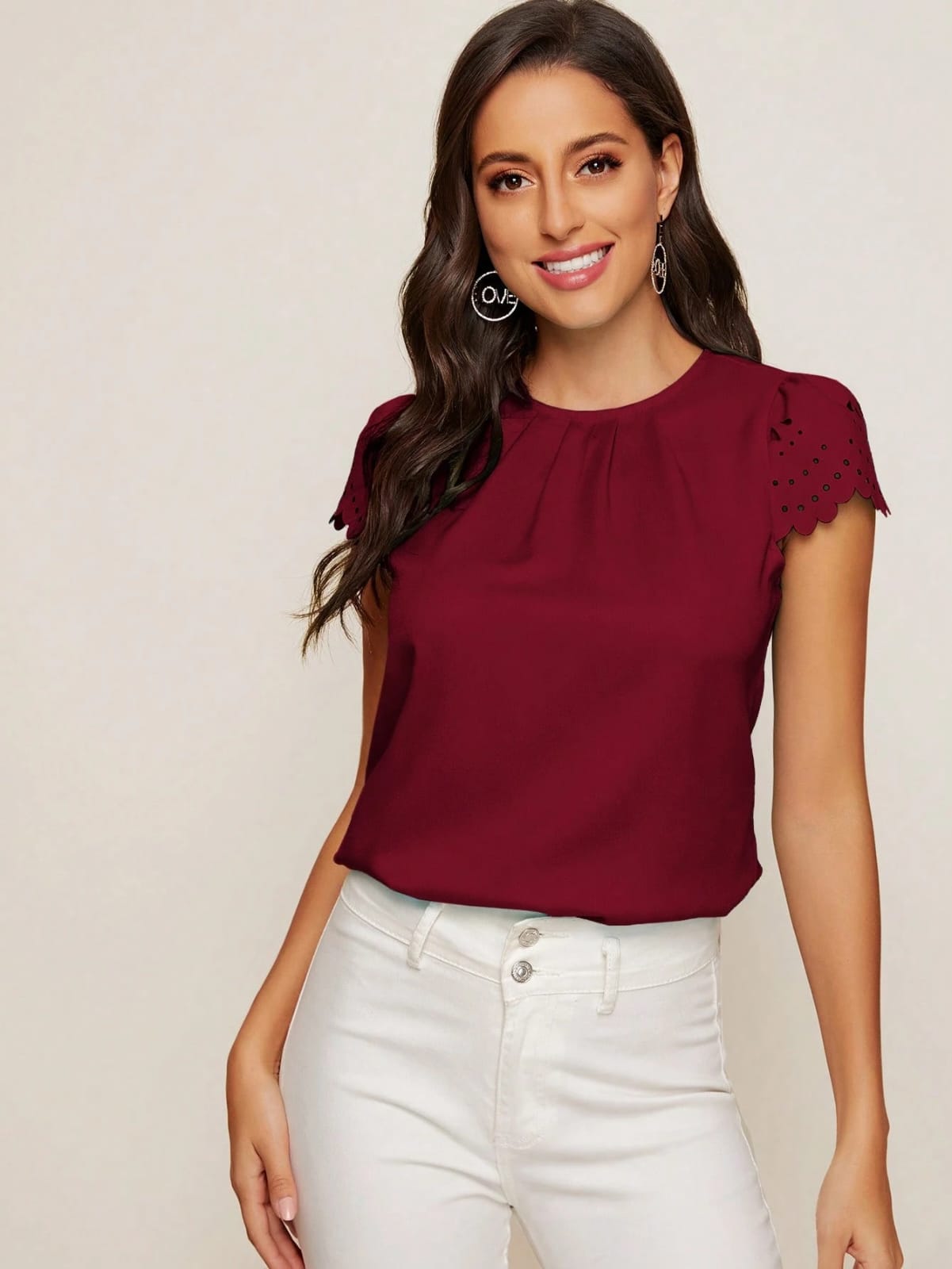CAMISA DE MUJER COLOR VINO TALLA 0007706