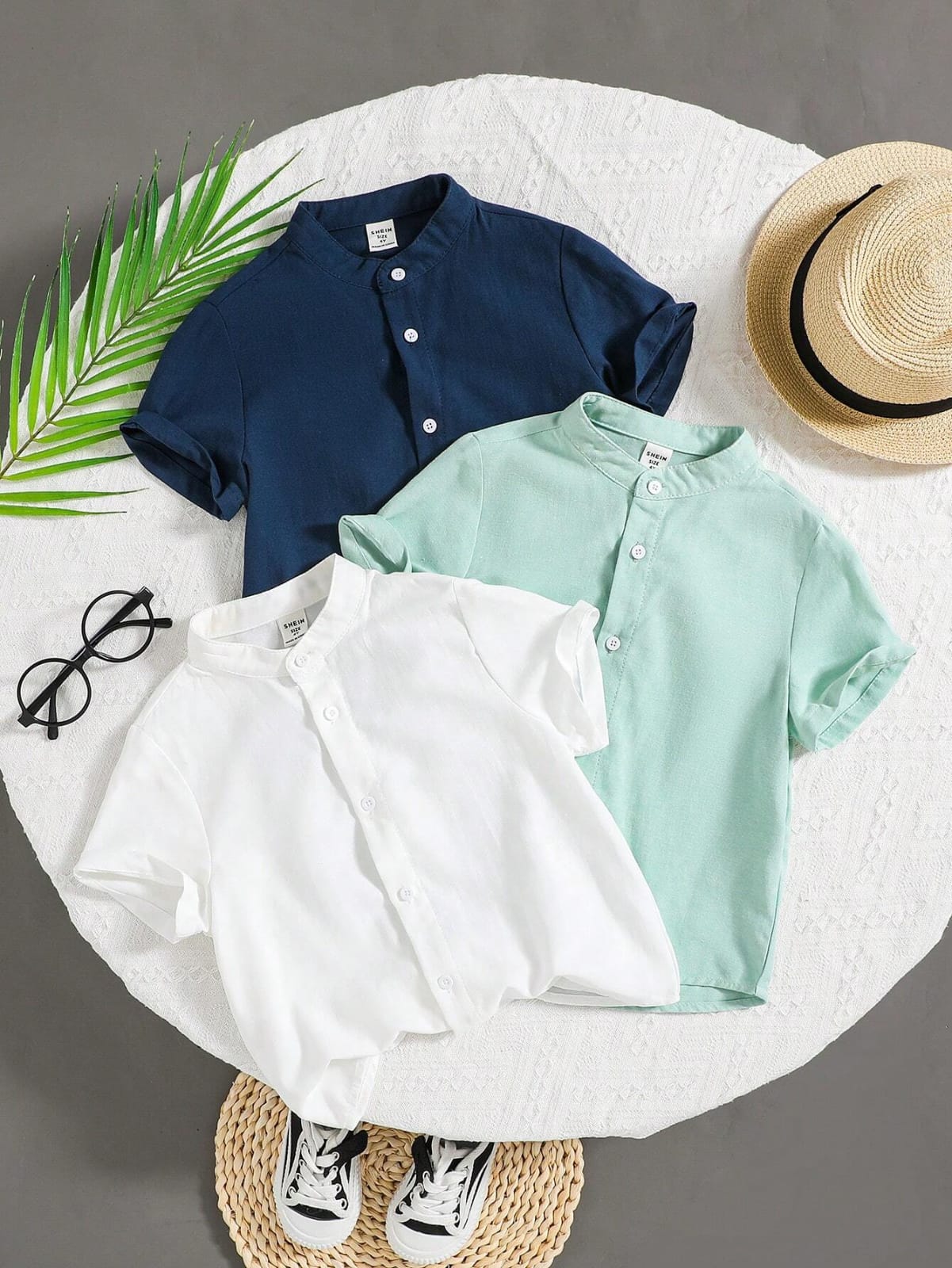 CAMISA DE NIÑO DE BOTON