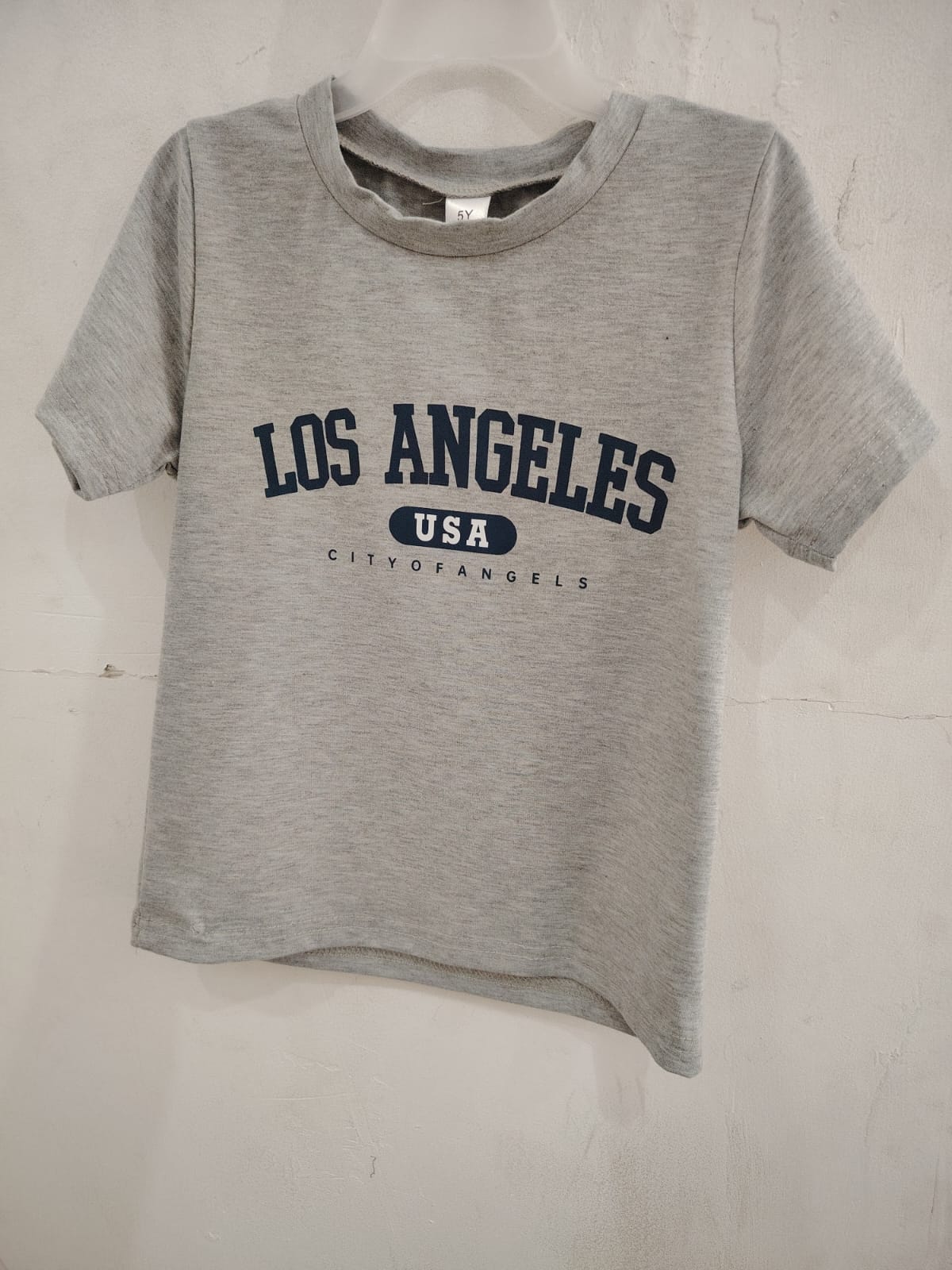 CAMISA GRIS DE NIÑO LOS ANGELES TALLA 5 AÑOS 00000686