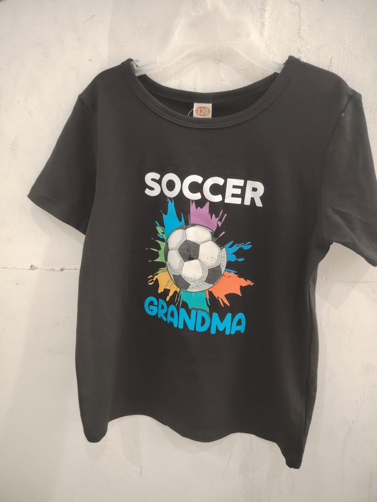 CAMISA DE NIÑO NEGRA SOCCER TALLA 4 A 5 AÑOS 0007384