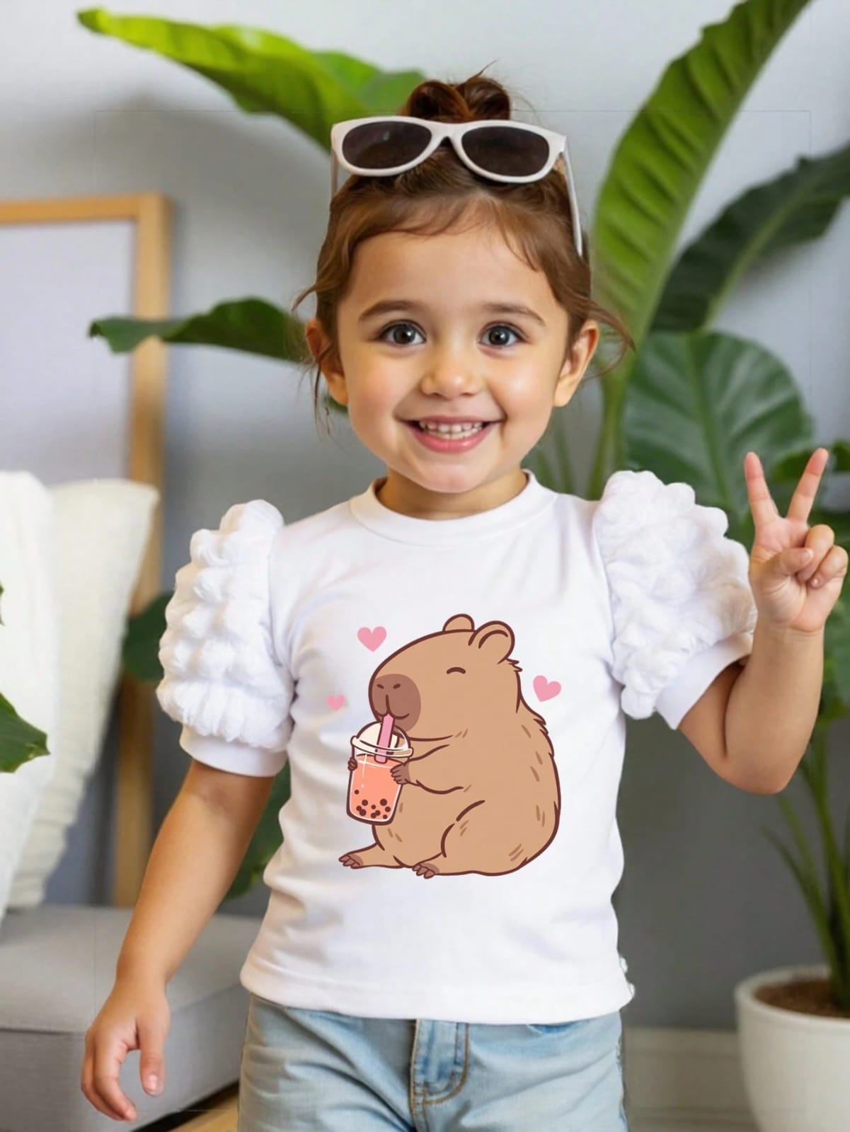 CAMISA DE NIÑA COLOR BLANCO TALLA 5 AÑOS 0007793