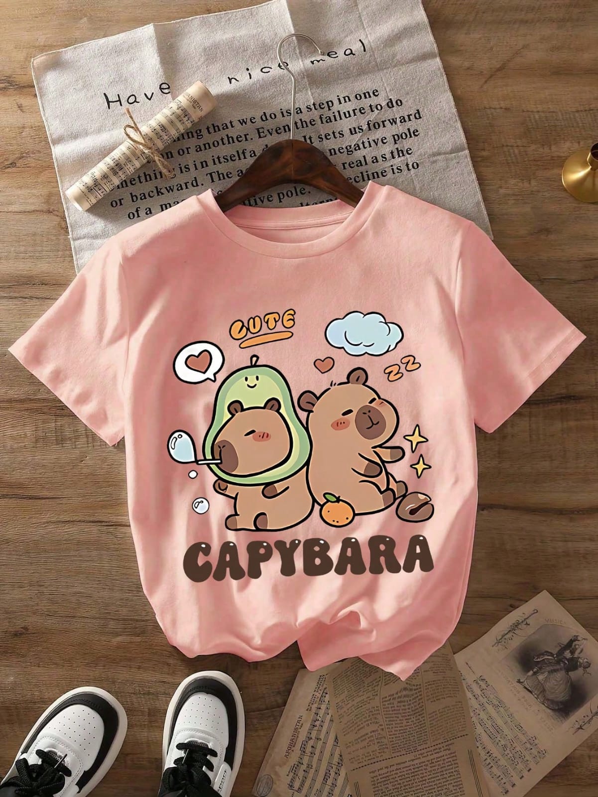 CAMISA DE CAPIBARA DE NIÑA COLOR ROSADA TALLA 6 AÑOS 0007797