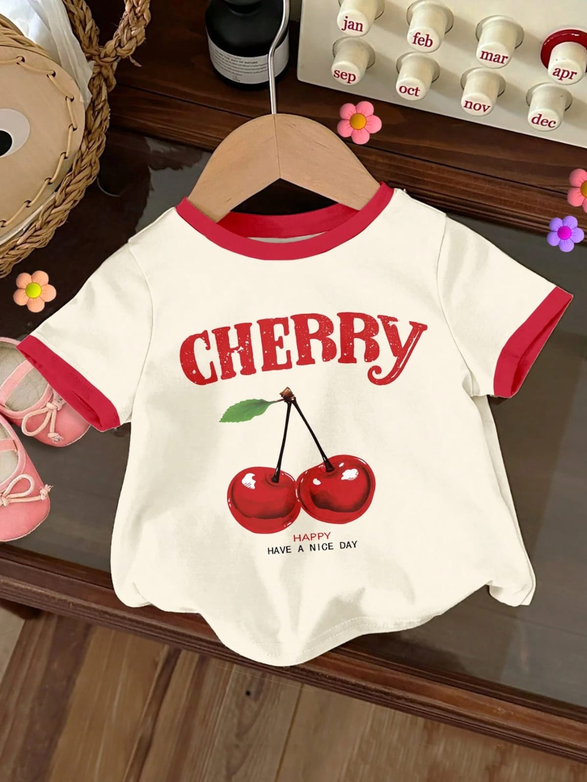CAMISA DE NIÑA COLOR BLANCA DE CHERRY TALLA 2 A 3 AÑOS 0007798