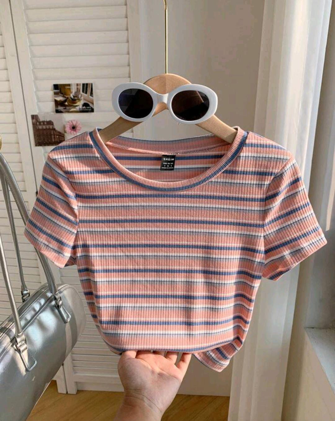 CAMISA DE MUJER RAYADA CASUAL