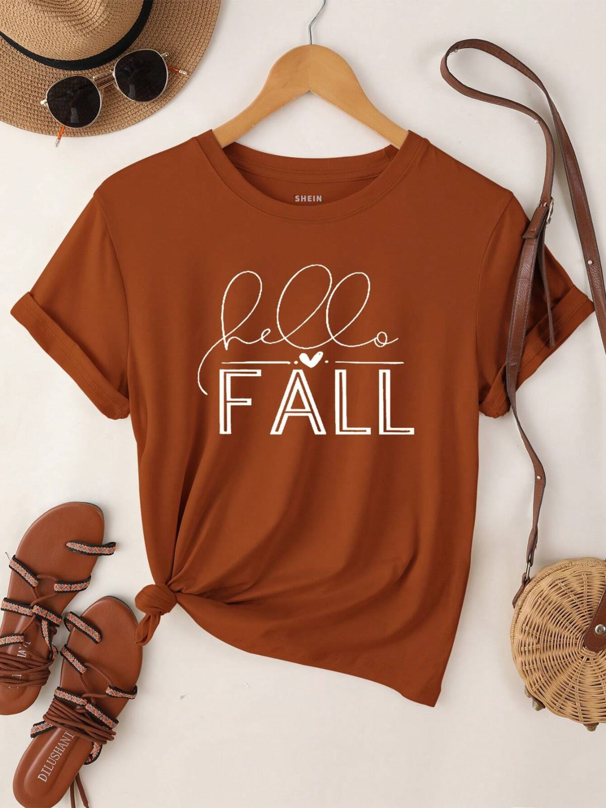CAMISA NARANJA DE MJER HELLOFALL