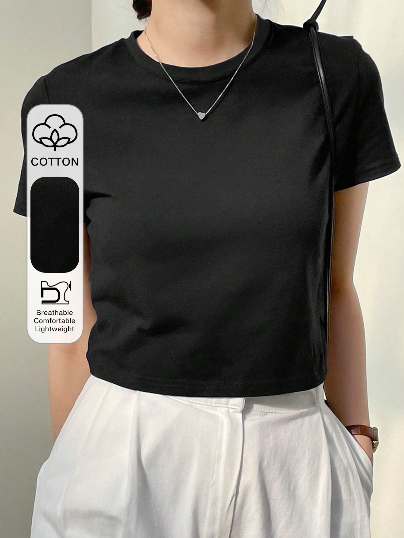 CAMISA NEGRA DE MUJER TALLA S 0007977