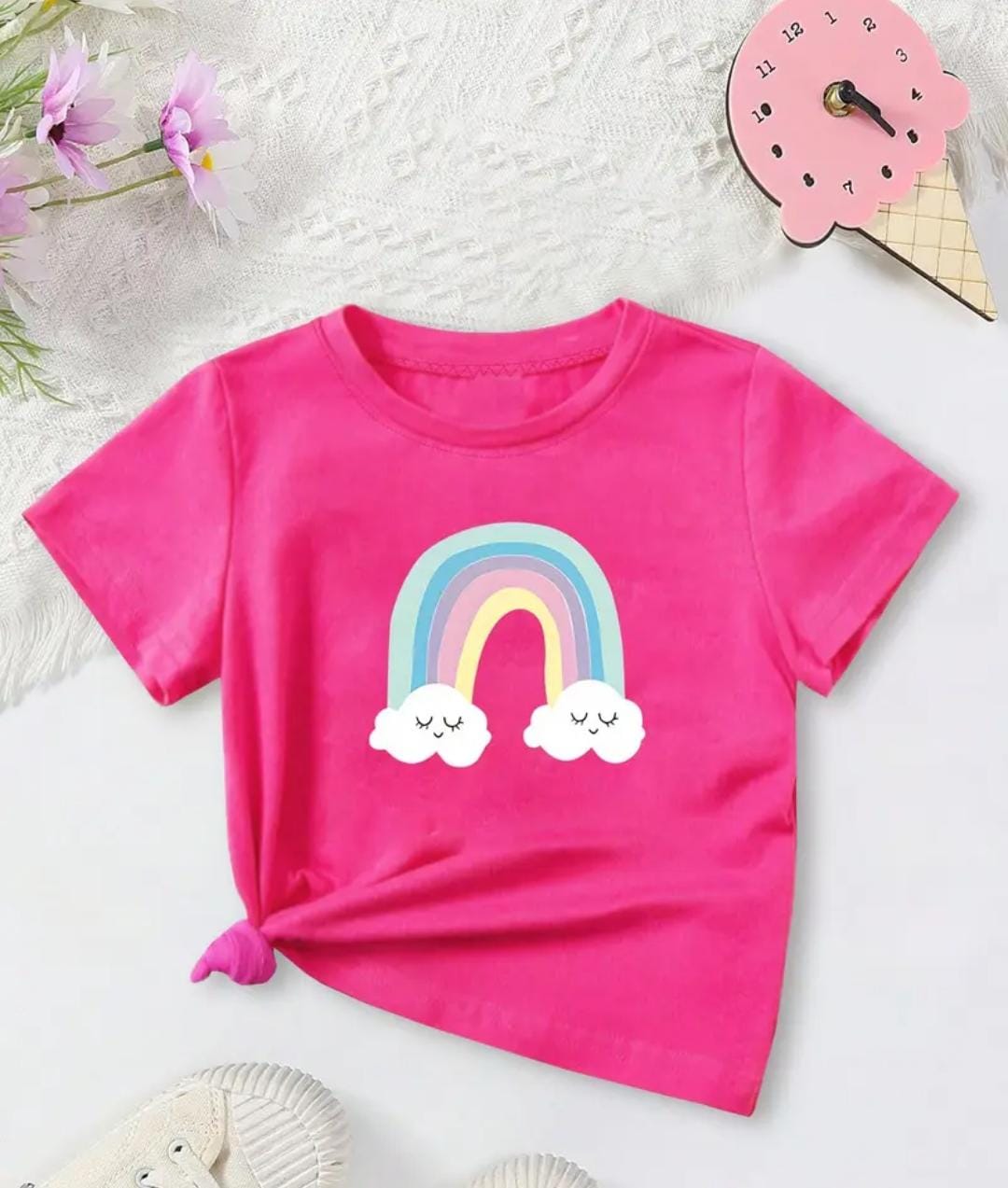 CAMISA DE NIÑA COLOR ROSADA TALLA 4 AÑOS 0008043