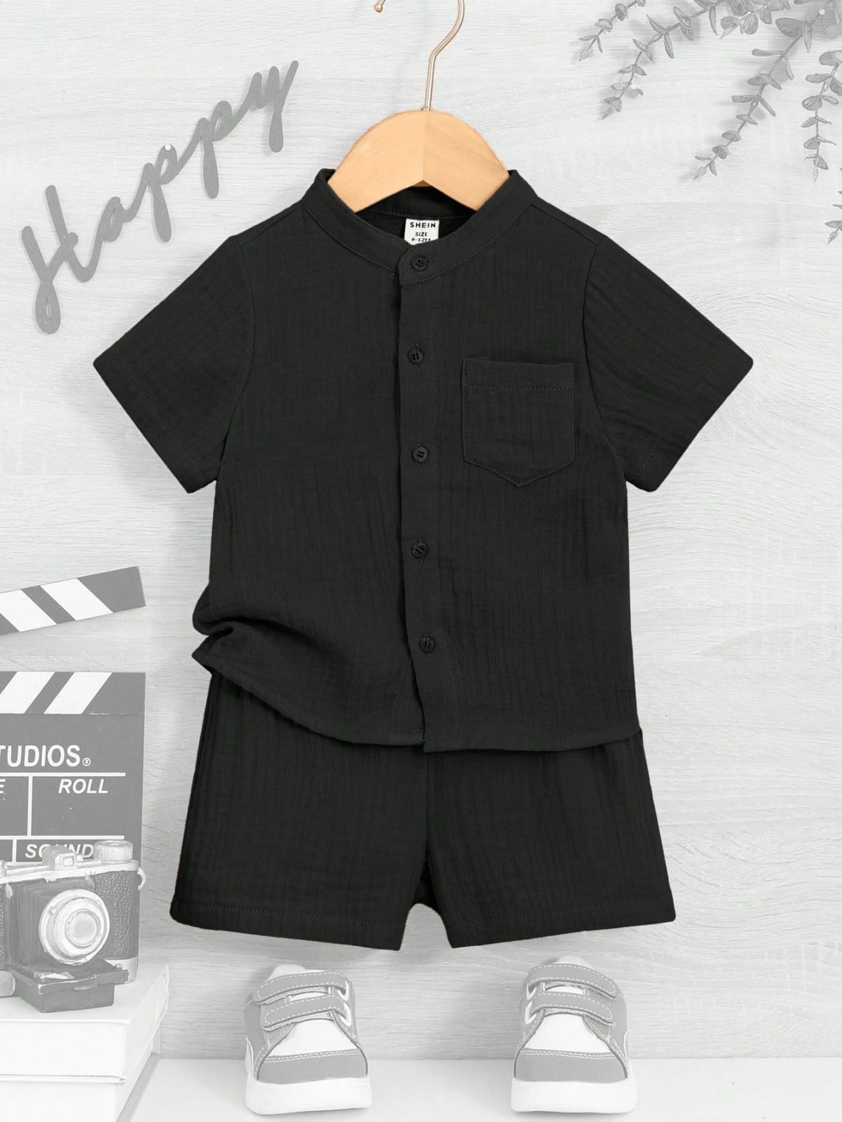 CONJUNTO DE NIÑO COLOR NEGRO TALLA 2-3 AÑOS