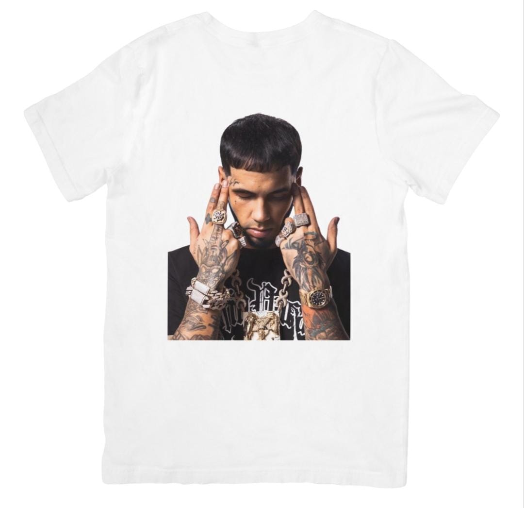 CAMISA DE MUJER CON IMAGEN DE ANUEL ATRAS TALLA S 0008129
