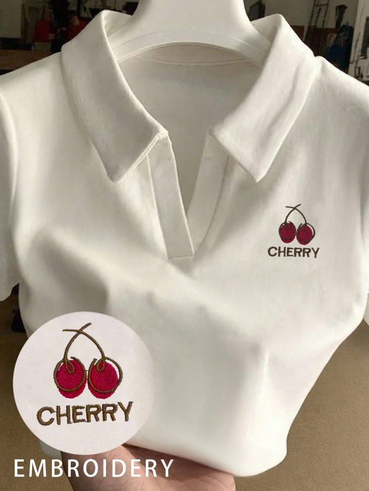 CAMISA BLANCA DE MUJER DE CHERRY TALLA M